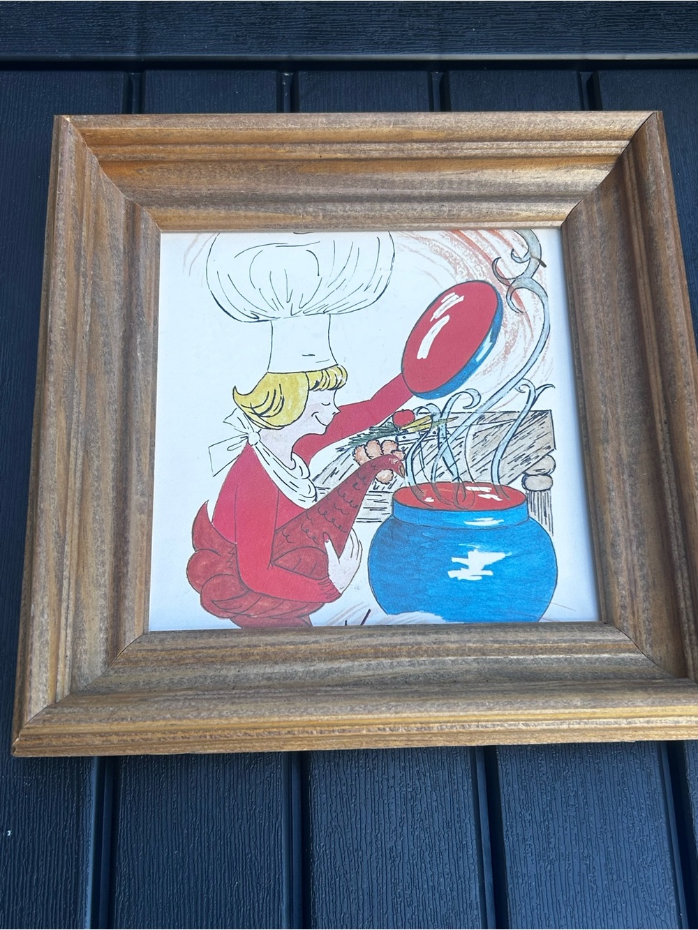 Vintage retro kitchen art whimsy
